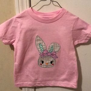 Toddler girls pink short sleeve shirt